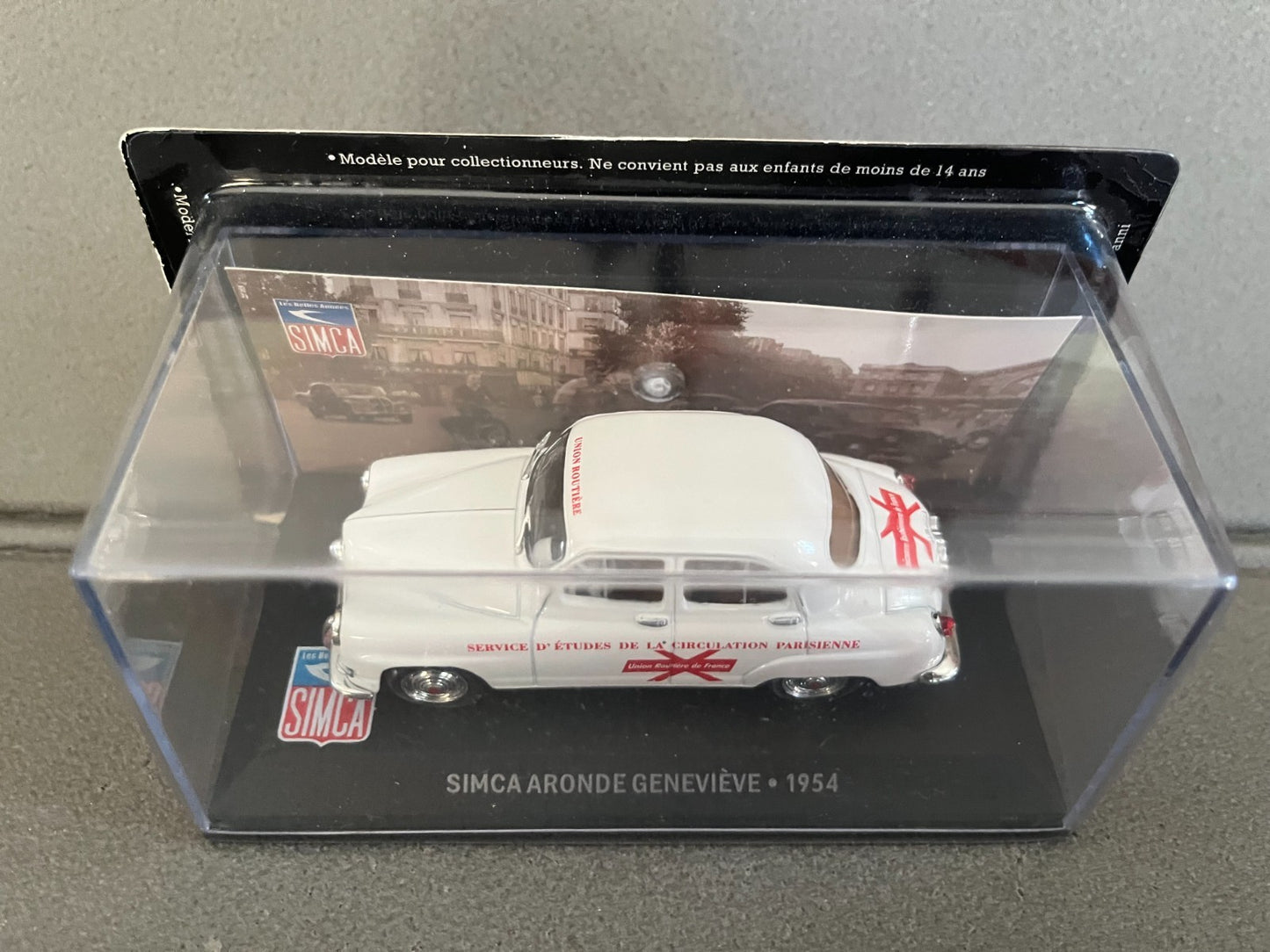 Voiture Miniature Simca Aronde Geneviève 1954 Altaya au 1/43