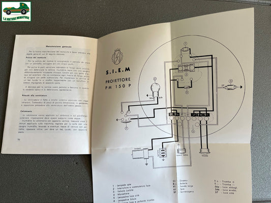 Ancien Dépliant Documentation Entretien Moto Guzzi Superalce 500 cc Instruzioni