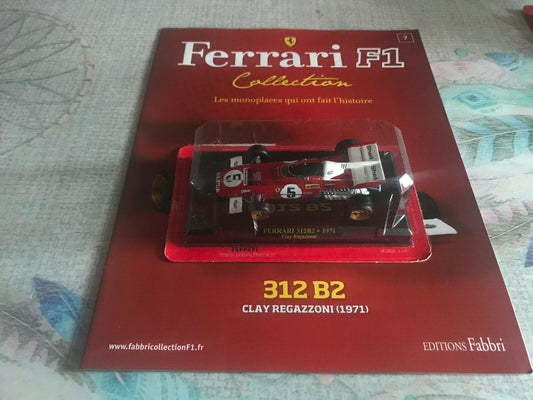 Voiture miniature Ferrari F1 Collection 312 B2 Regazzoni Formule 1 Fabbri 1/43