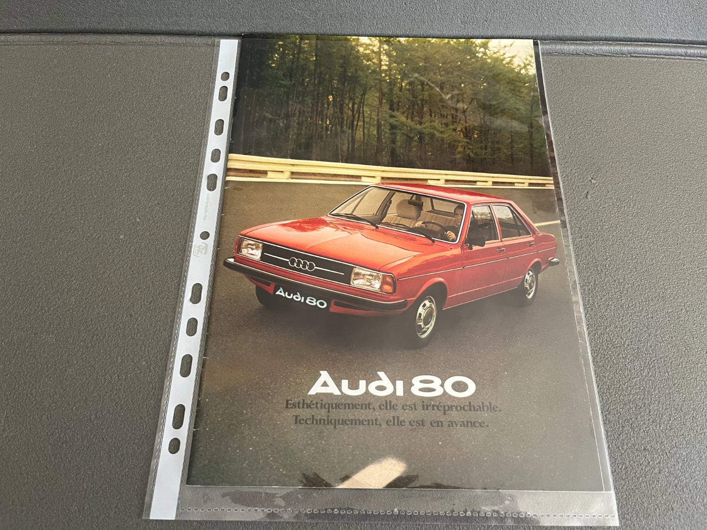 Ancien Dépliant Brochure Documentation Automobile Audi 80
