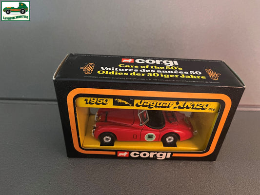 Ancienne Miniature Voiture Corgi Toys Jaguar XK120 1950 1983 12cm 1/36