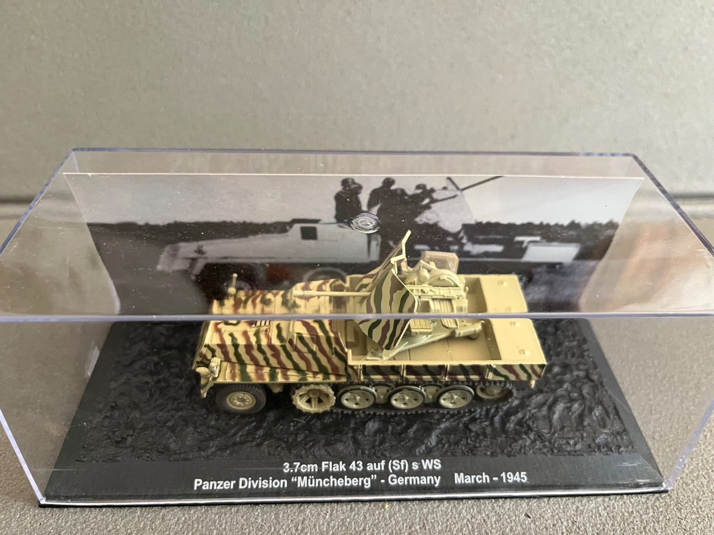 Miniature Militaire Char Tank Blindé 3.7cm Flak 43 auf (Sf) s WS Altaya 1/72