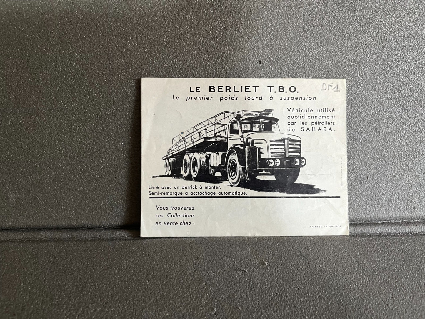 Ancien Dépliant Documentation Catalogue Jouet Voiture Solido Serie 100