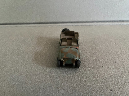 Ancienne Miniature Militaire Voiture Jeep Dinky Toys Meccano France Epave