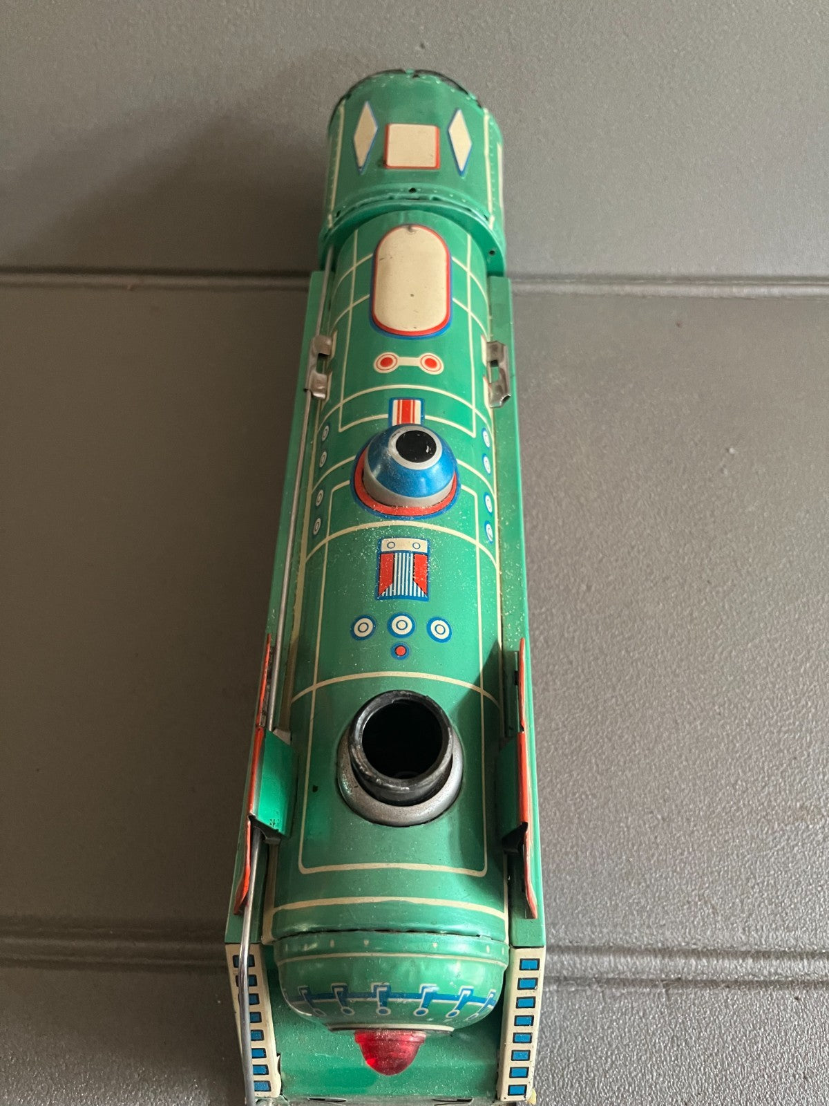 Jouet Ancien Tôle Train Locomotive Puff Puff Loco ME 660 China