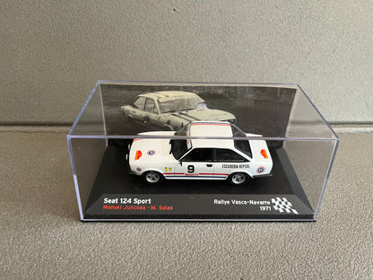 Voiture Miniature Seat 124 Sport Rallye Vasco Navarro 1971 au 1/43