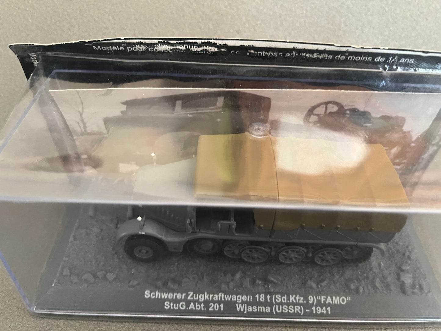 Miniature Militaire Char Tank Blindé Schwerer Zugkraftwagen Famo 201 Altaya 1/72