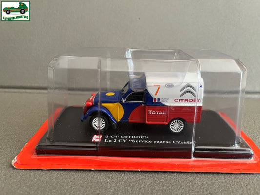 Voiture miniature Citroen 2cv 2 cv Service Course Auto Plus Hachette au 1/43