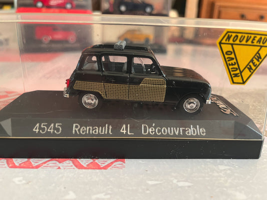 Voiture Miniature 4545 Renault 4L Découvrable Solido au 1/43