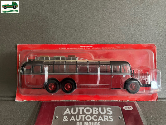 Voiture miniature Mercedes Benz O10000 1938 1/43 Autobus Autocars du Monde