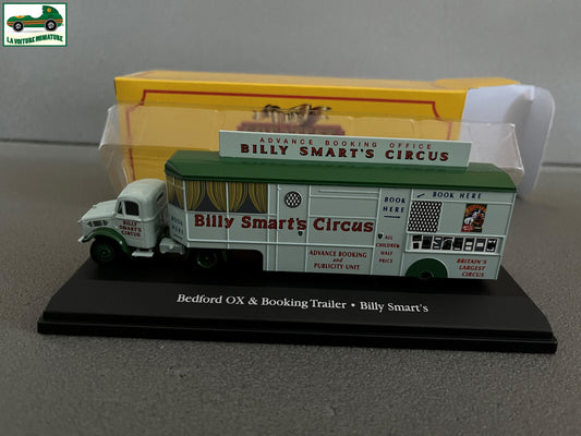 Voiture miniature Cirque Bedford OX Booking Trailer Billy Smart's Atlas 1/76