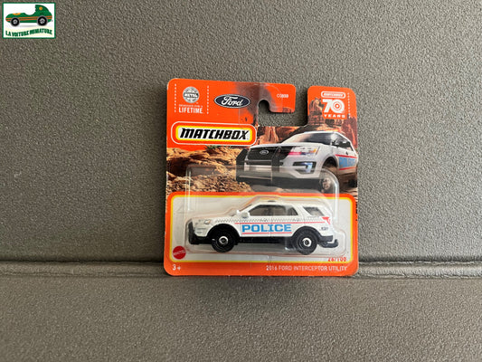 Voiture miniature 2016 Ford Interceptor Utility Matchbox 70 Years 1/64