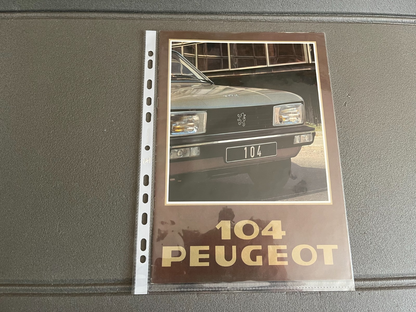 Ancien Dépliant Brochure Documentation Automobile Peugeot 104