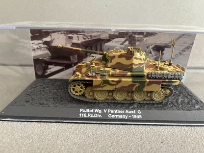 Miniature Militaire Char Tank Blindé Pz.Bef.Wg. V Panther Ausf. G Altaya 1/72