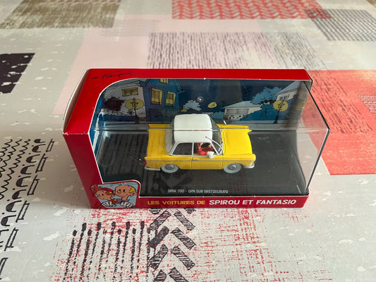 Voiture Miniature BMW 700 QRN sur Bretzelburg Spirou 1/43