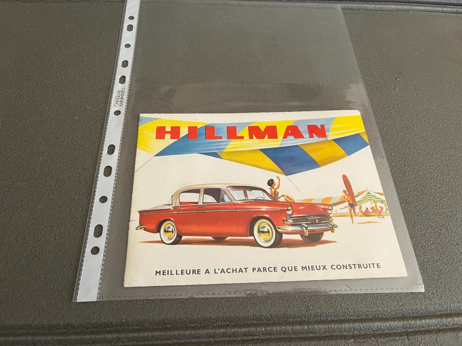 Ancien Dépliant Brochure Documentation Automobile Hillman