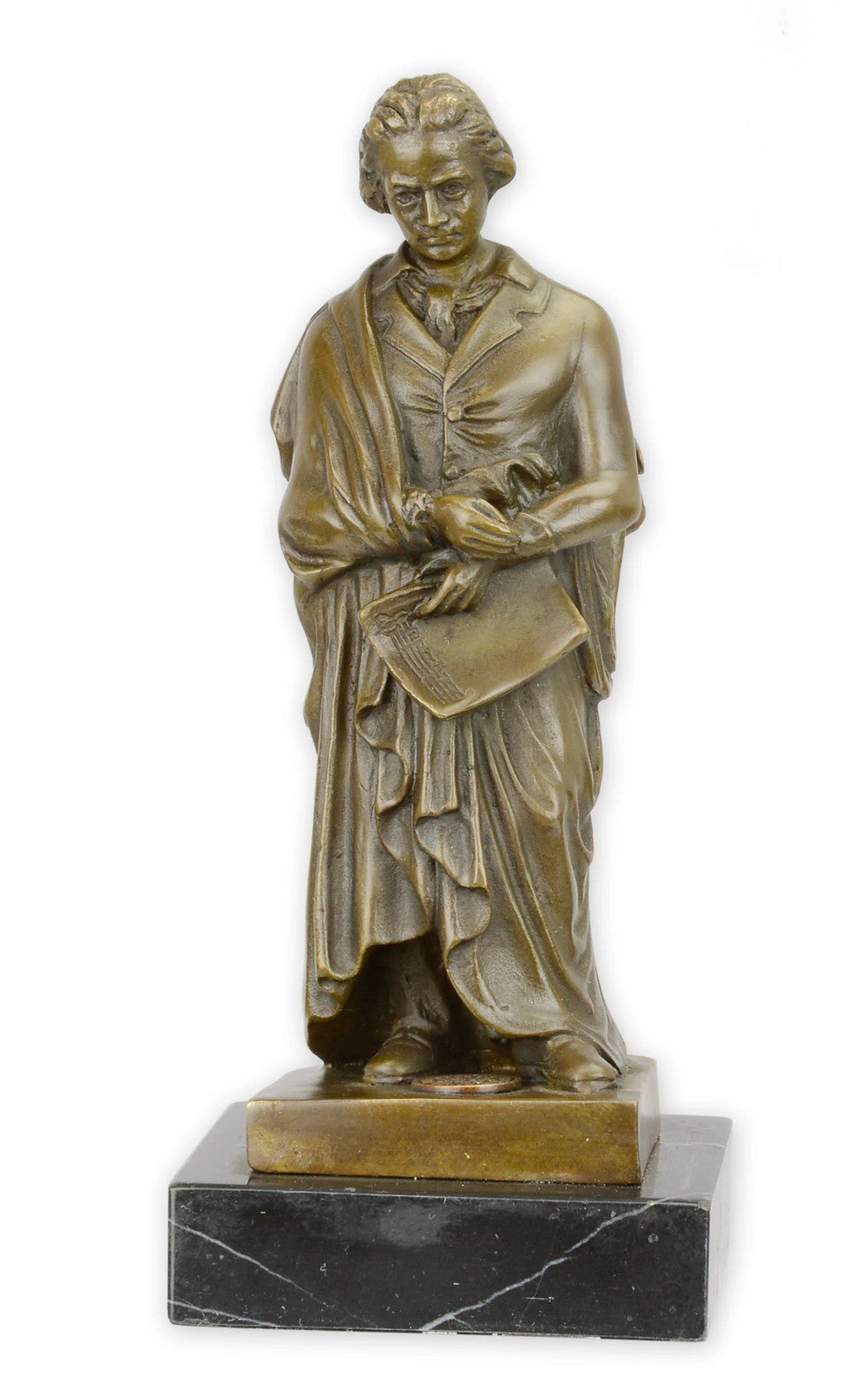 STATUE MODERNE SCULPTURE BRONZE DE BEETHOVEN