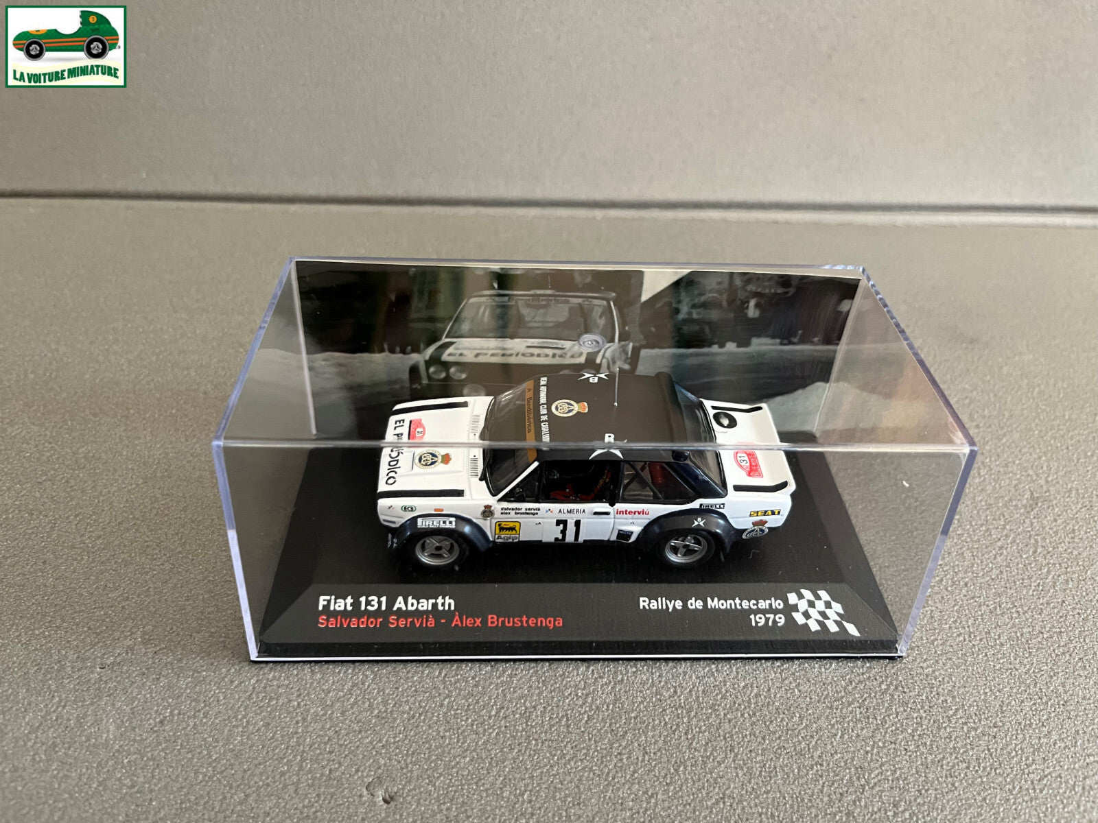 Voiture Miniature Fiat 131 Abarth Rallye Monte Carlo 1979 au 1/43