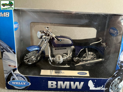 Moto miniature BMW 75/5 Welly au 1/18