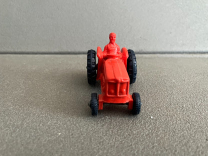 Voiture Miniature Ancien Tracteur Agricole Tomte Lardal Norway Plastique Gomme