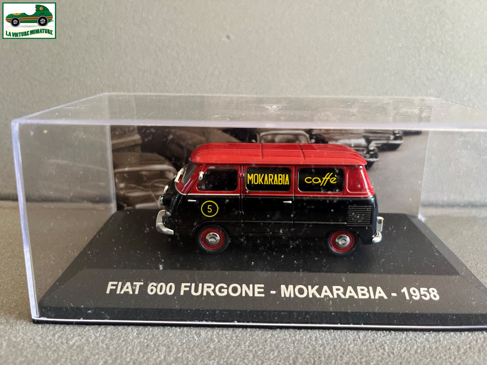 Voiture Miniature Fiat 600 Furgone Mokarabia 1958 au 1/43