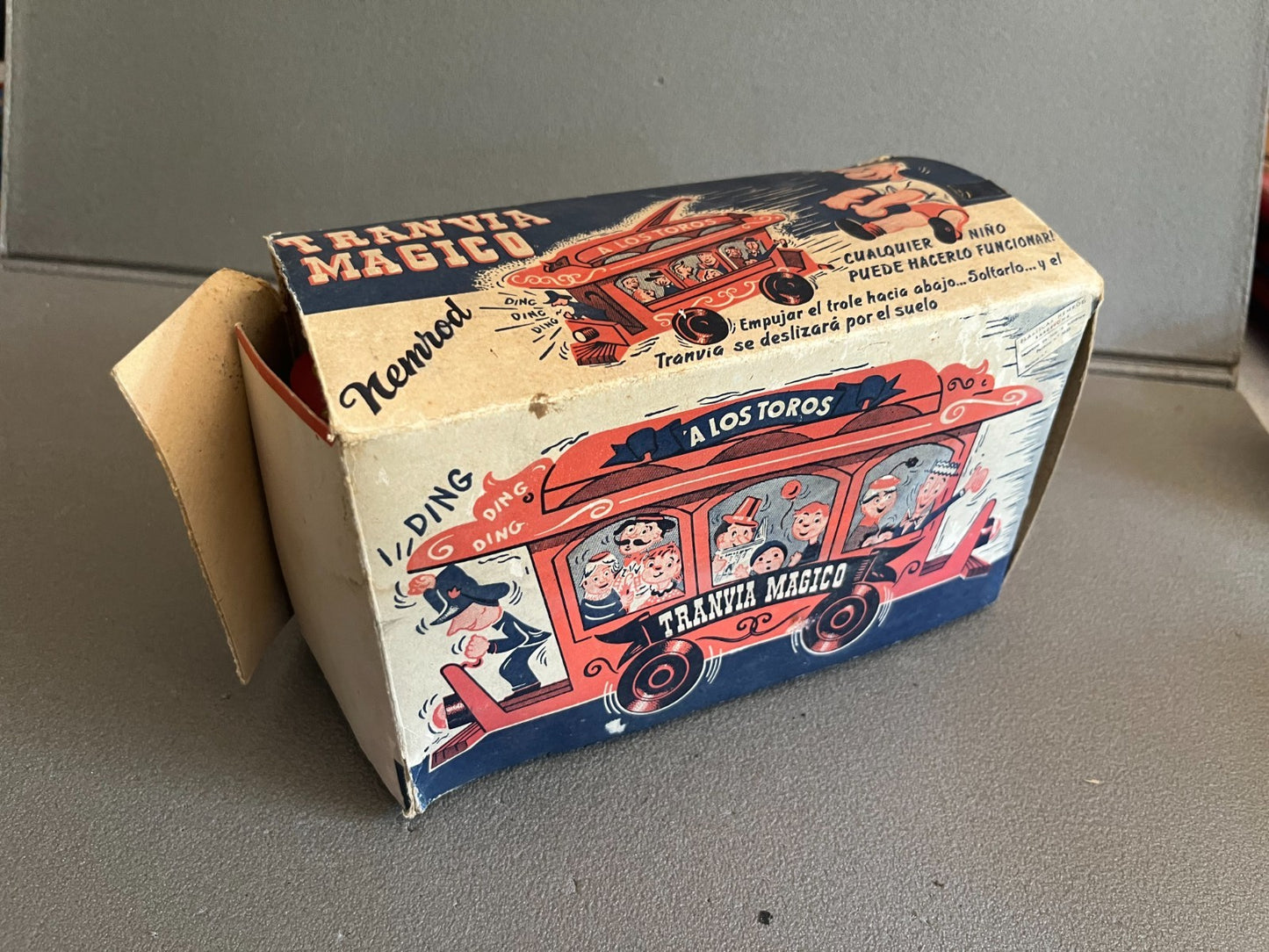 Jouet Ancien Voiture Miniature Plastique Train Tranvia Magico Nemrod Spain
