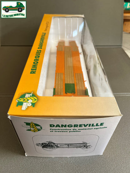 Miniature Agricole Travaux Publics Remorque Dangreville Porte Engins PE 32 1/32