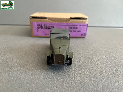 Voiture Miniature Kit résine monté Citroen Prototype 2CV 1939 Oldies au 1/43