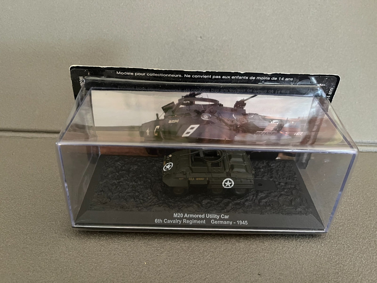 Miniature Militaire Char Tank Blindé M20 Armored Utility Car 1945 Altaya 1/72
