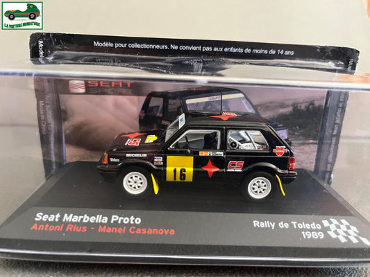 Voiture Miniature Seat Marbella Proto Rallye de Toledo 1989 au 1/43