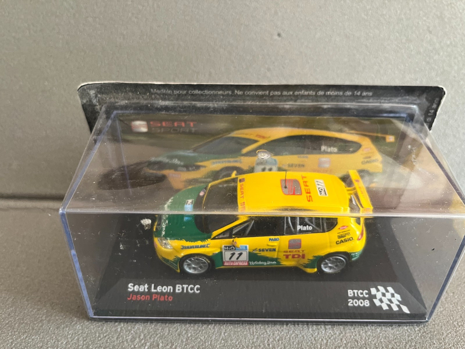 Voiture Miniature Seat Leon BTCC 2008 Rallye au 1/43
