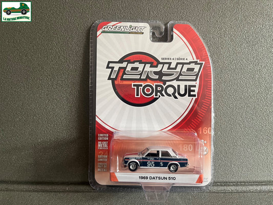 Voiture Miniature 1969 Datsun 510 Greenlight au 1/64