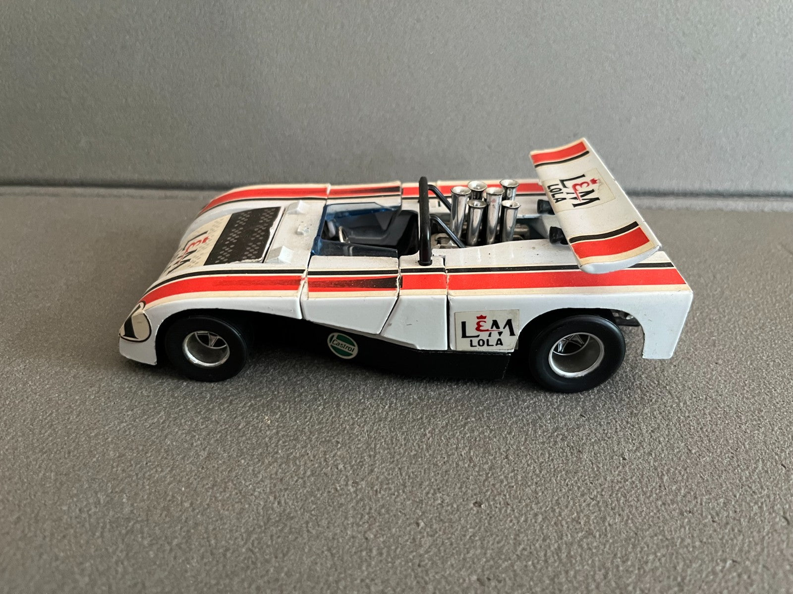 Ancienne Miniature Voiture Lola LEM 260 Can-AM Polistil 1/26
