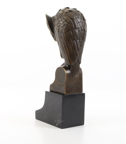 Statue Sculpture Bronze Art Déco Nouveau Hibou Chouette DSBJ-50 Moderne