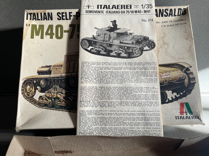 Maquette Militaire Char Tank M40-75/18 Gun Fiat Italaerei 1/35