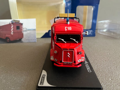 Voiture Miniature Camion Pompiers Citroen Type H ailes carrées Eligor au 1/43