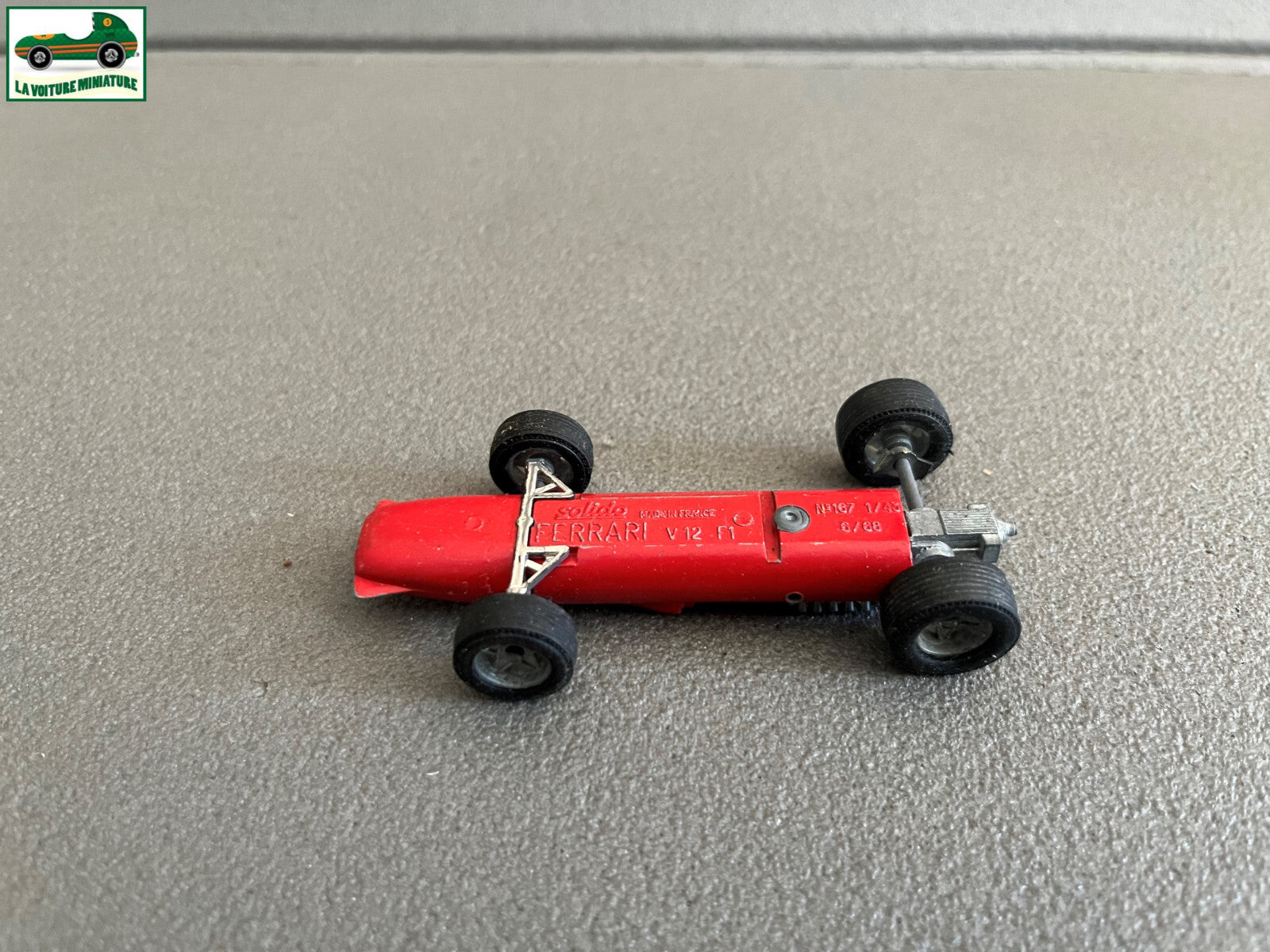 Ancienne Miniature Voiture Ferrari V12 F1 Solido France 1/43 Epave