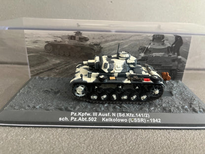 Miniature Militaire Char Tank Blindé Pz.Kpfw. III Ausf. N Sd.Kfz. Altaya 1/72