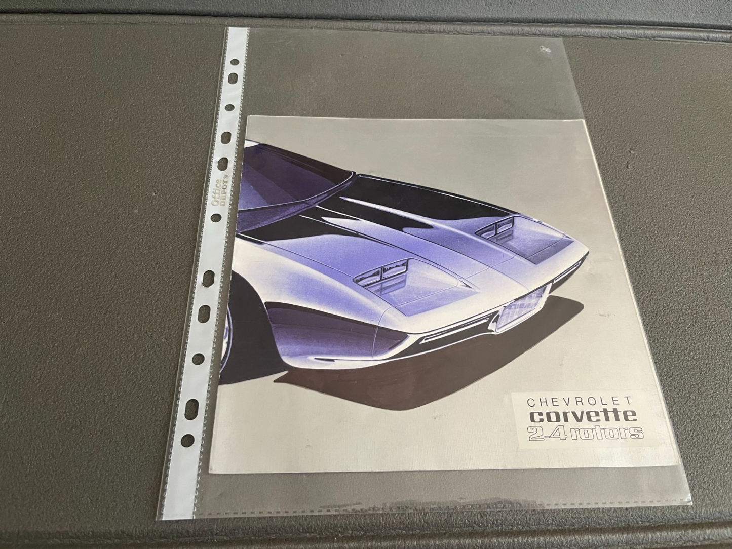 Ancien Dépliant Brochure Documentation Automobile Chevrolet Corvette