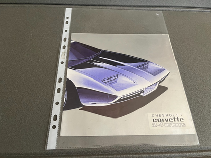 Ancien Dépliant Brochure Documentation Automobile Chevrolet Corvette