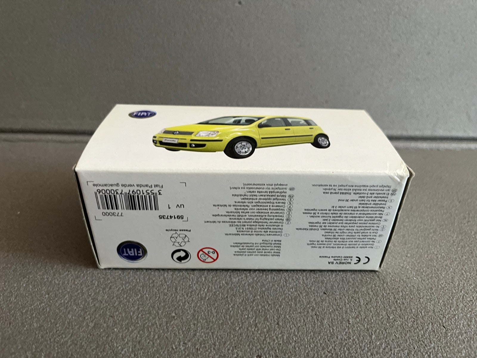 Voiture Miniature Fiat Panda Verde Guacamole 169 Norev au 1/43