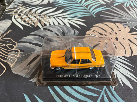 Voiture Miniature Peugeot 504 Lagos 1977 Taxi Du Monde 1/43