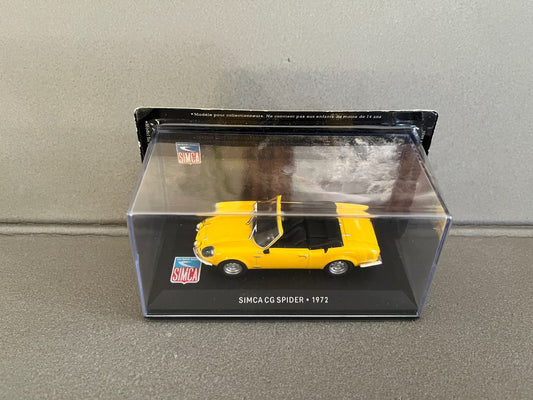 Voiture Miniature Simca CG Spider 1972 Altaya au 1/43