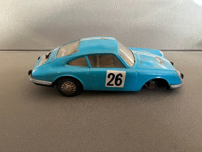Jouet Ancien Voiture Tôle Mécanisme Porsche 912 Joustra France Vintage Epave