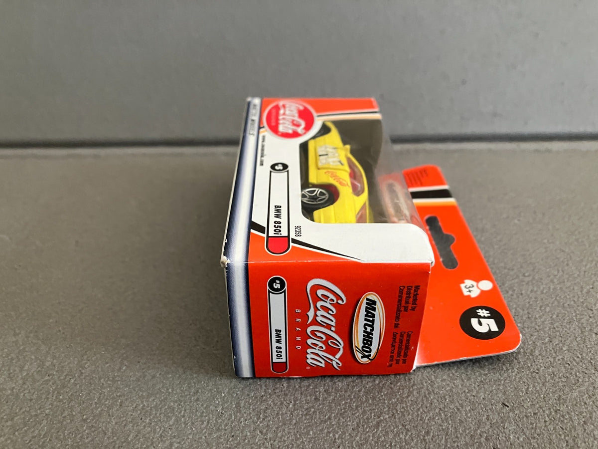 Voiture miniature BMW 850i Coca Cola Matchbox 1/64 Echelle Type Majorette