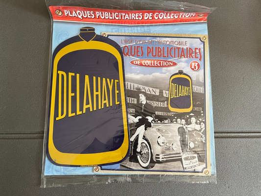 Plaque Métal Voiture Automobile Publicitaire Collection Delahaye