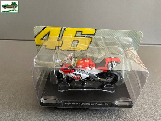 Moto GP miniature Valentino Rossi 46 Cagiva Mito EV Campionato Sport 1994 1/18