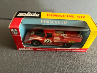 Ancienne Voiture Miniature Porsche 917 186 Solido France au 1/43