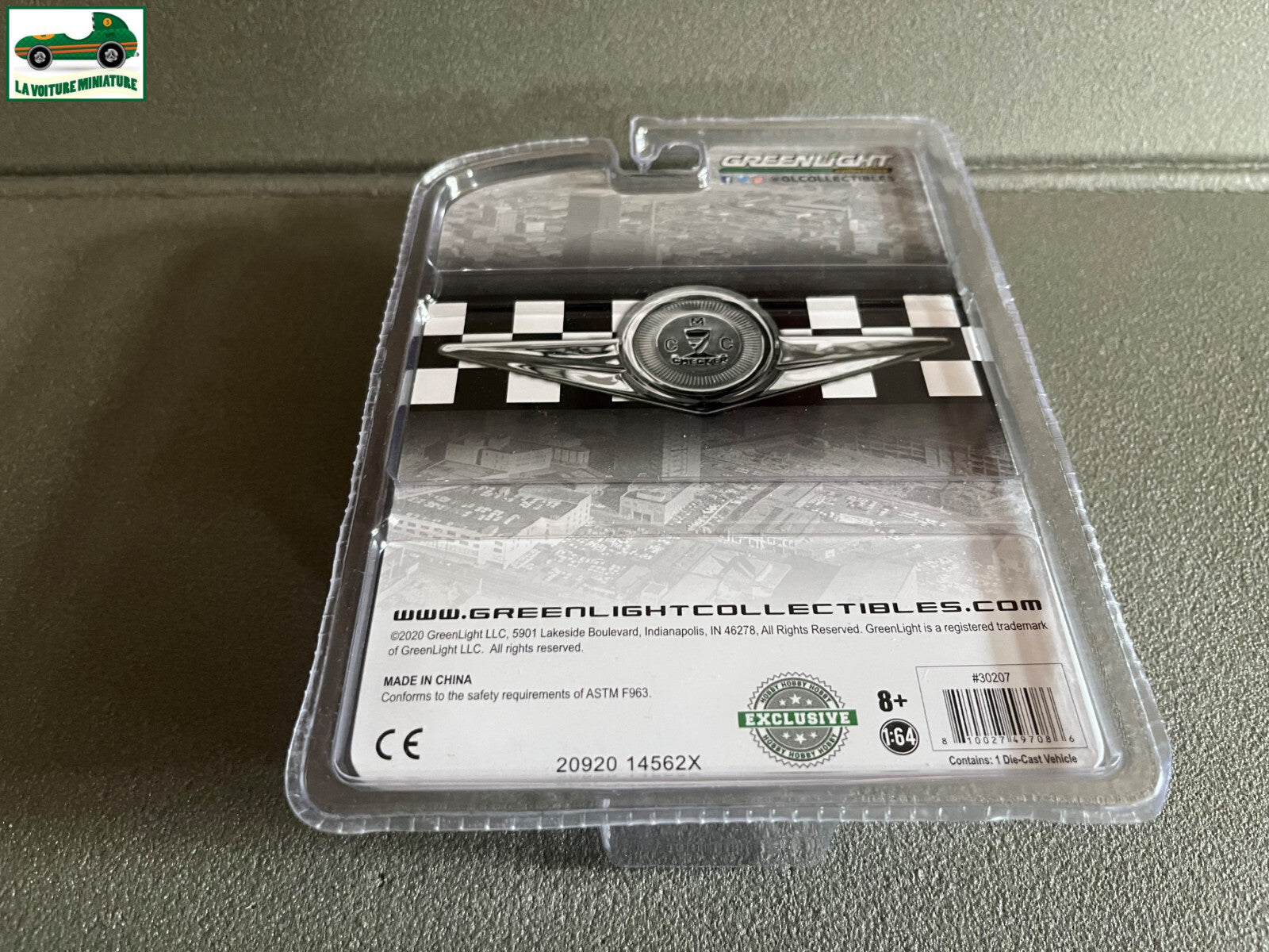 Voiture Miniature 1963 Checker Taxi Greenlight au 1/64