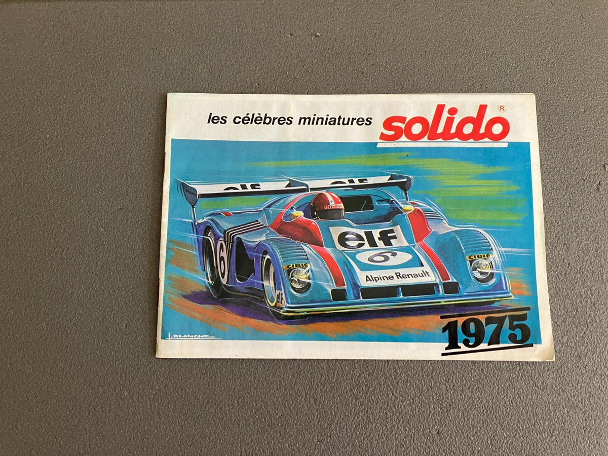 Ancien Dépliant Documentation Catalogue Jouet Voiture Solido 1975